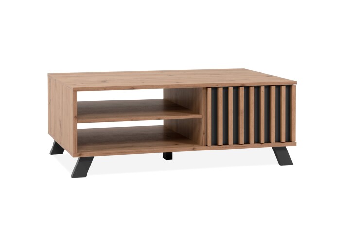 Couchtisch >Medan< (BxHxT: 110,5x42x67 cm) in Artisan Oak / Anthrazit