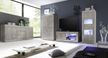 Sideboard >Belinda< (BxHxT: 210x86x43 cm) Holzstruktur Pinie Weiss