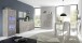 Highboard >Belinda< (BxHxT: 102x162x43 cm) Holzstruktur Pinie Weiss