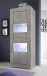Vitrine >Belinda< (BxHxT: 61x162x43 cm) in Holzstruktur Pinie Weiss Nachbildung