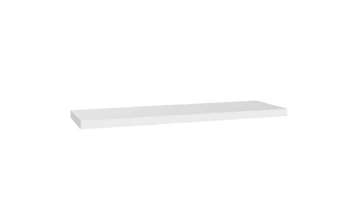 Wandboard >CINDY2< (BxHxT: 78x9x24 cm) in WEISS + ABSETZUNGEN ROSE