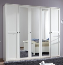 Komplettschlafzimmer >CHALET< (BxHxT: 509x210x210 cm) in WEISS