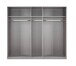 Komplettschlafzimmer >CHALET< (BxHxT: 509x210x210 cm) in WEISS