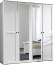Komplettschlafzimmer >CHALET< (BxHxT: 474x210x210 cm) in WEISS
