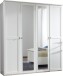 Kleiderschrank >CHALET< (BxHxT: 180x210x58 cm) in WEISS - 180x210x58cm (BxHxT)