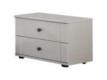 Nachtschrank >CHALET< (BxHxT: 52x40x38 cm) in WEISS...