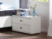 Nachtkommode >CHALET< (BxHxT: 104x40x38 cm) in WEISS - 104x40x38cm (BxHxT)