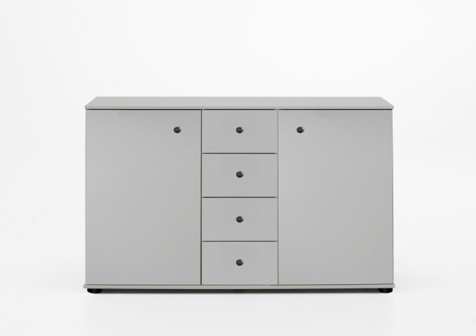 Kombikommode >CHALET< (BxHxT: 130x83x41 cm) in WEISS - 130x83x41cm (BxHxT)
