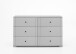Schubkastenkommode >CHALET< (BxHxT: 130x83x41 cm) in WEISS - 130x83x41cm (BxHxT)