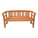 Gartenbank >Harland< (BxHxT: 157x82,2x45 cm) in braun - 157x82,2x45 (BxHxT)