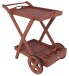 Servierwagen >Toledo< (BxHxT: 88x80x54 cm) in holzfarben dunkel aus Hartholz
