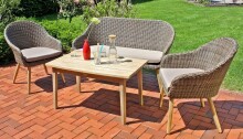 Gartentisch >Pueblo< (BxHxT: 60x55x100 cm) in holzfarben - 60x55x100 (BxHxT)