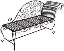 Gartenbank >Lamington< (BxHxT: 163x87x47,5 cm) in...