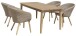 Garten-Essgruppe >Visalia< (BxHxT: 180x75x90 cm) in braun - 180x75x90 (BxHxT)