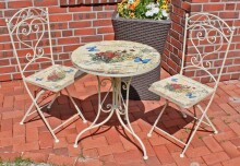 Garten-Essgruppe >Floral< (H: 70,5 cm) in...