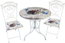 Garten-Essgruppe >Floral< (H: 70,5 cm) in...
