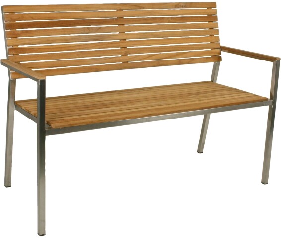 Gartenbank >Denver< (BxHxT: 125x86x55 cm) in braun - 125x86x55 (BxHxT)