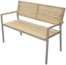 Gartenbank >Denver< (BxHxT: 125x86x55 cm) in braun...