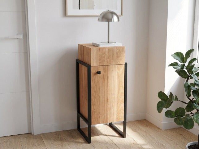 Beistellschrank >Bolzano< (BxHxT: 30x80x30 cm) in Wildeiche - 30x30 (BxT)