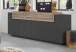 Sideboard >Corona< (BxHxT: 200x85,6x45 cm) in anthrazit matt/Oak