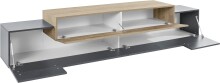 Lowboard >Corona< (BxHxT: 240x51,6x45 cm) in anthrazit matt/Oak