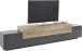 Lowboard >Corona< (BxHxT: 240x51,6x45 cm) in anthrazit matt/Oak