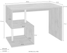Schreibtisch >Esse Angolo< (BxHxT: 100x77,5x50 cm) in Schiefer