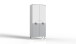 Kleiderschrank >ROCKY< (BxHxT: 83x202x55 cm) in WEISS + LIGHT GREY