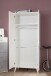 Kleiderschrank >ROCKY< (BxHxT: 83x202x55 cm) in WEISS + LIGHT GREY