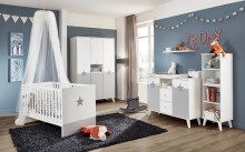 Wandboard >ROCKY< (BxHxT: 78x3x25 cm) in WEISS +...