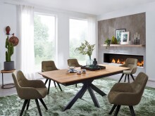Esstisch >TI-0595< (BxHxT: 160x75x90 cm) in natur...