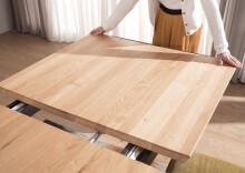 Esstisch >TI-0595< (BxHxT: 160x75x90 cm) in natur geölt - 160x75x90 (BxHxT)