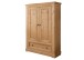 Wäscheschrank >SZ-0079< (BxHxT: 106x150x42 cm) Kiefer eichefarbig - 106x150x42 (BxHxT)