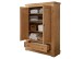Wäscheschrank >SZ-0079< (BxHxT: 106x150x42 cm) Kiefer eichefarbig - 106x150x42 (BxHxT)
