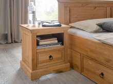 Schlafzimmer-Set >SZ-0079< in eiche aus Kiefernholz...