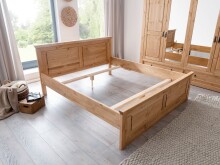 Schlafzimmer-Set >SZ-0079< in eiche aus Kiefernholz geölt und gebeizt