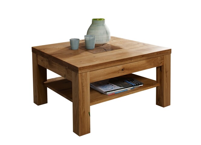 Couchtisch >WZ-0315< (BxHxT: 70x45x70 cm) in natur geölt - 70x45x70 (BxHxT)
