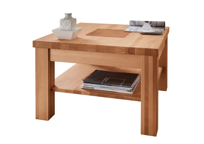 Couchtisch >WZ-0315< (BxHxT: 70x45x70 cm) in natur geölt - 70x45x70 (BxHxT)