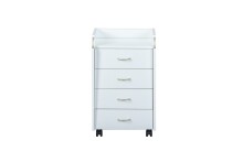 Rollcontainer >Pronti< (BxHxT: 40x65x36 cm) in weiß - 40x65x36 (BxHxT)
