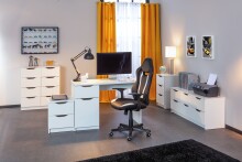 Kommode >WESTPHALEN< (BxHxT: 41x71x40 cm) in Weiss - 41x71x40 (BxHxT)