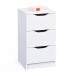Kommode >WESTPHALEN< (BxHxT: 41x71x40 cm) in Weiss - 41x71x40 (BxHxT)