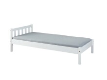 Einzelbett >Vilmar< (BxHxT: 210x70x98 cm) in Weiss - 210x70x98 (BxHxT)