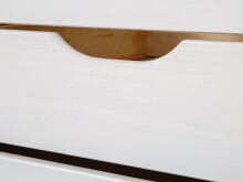 Funktionsbett >Ulli< (B/H/T 205 x 63 x 98 cm) in Weiss - 205x63x98 (BxHxT)