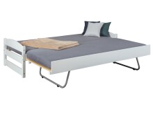 Funktionsbett >Vindas< (BxHxT: 209x62x97 cm) in Weiss - 209x62x97 (BxHxT)