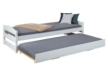 Funktionsbett >Vindas< (BxHxT: 209x62x97 cm) in Weiss - 209x62x97 (BxHxT)