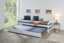 Funktionsbett >Vindas< (BxHxT: 209x62x97 cm) in Weiss - 209x62x97 (BxHxT)