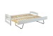 Funktionsbett >Vindas< (BxHxT: 209x62x97 cm) in Weiss - 209x62x97 (BxHxT)