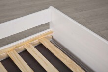 Funktionsbett >Lotar< (BxHxT: 97x65x209 cm) in Weiss - 97x65x209 (BxHxT)