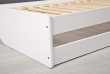 Funktionsbett >Lotar< (BxHxT: 97x65x209 cm) in Weiss - 97x65x209 (BxHxT)