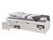 Funktionsbett >TILL< in Weiss aus Massivholz - 209x47,5x96cm (BxHxT)